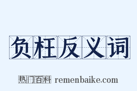 负枉反义词是什么意思的图片